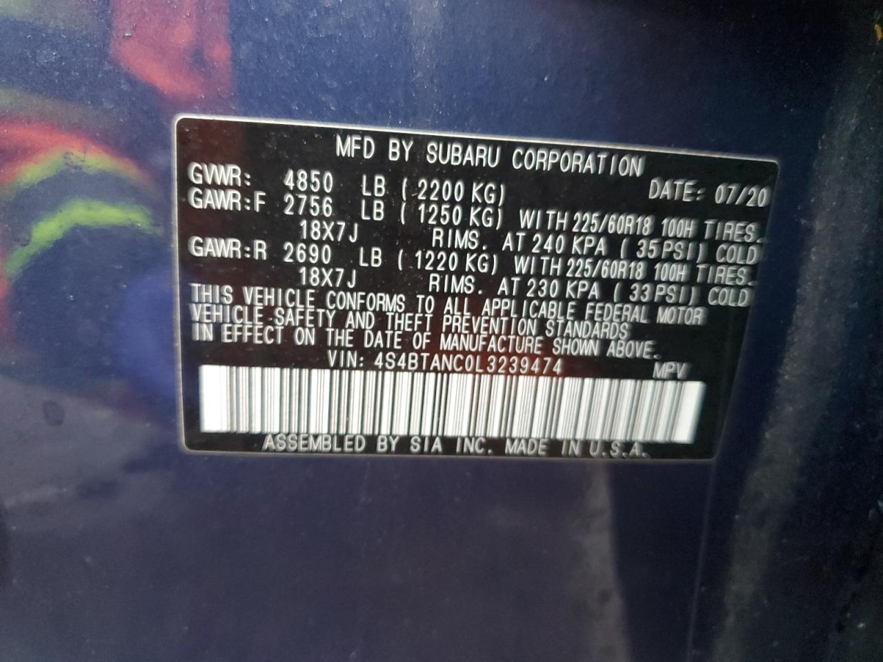 SUBARU OUTBACK LIMITED