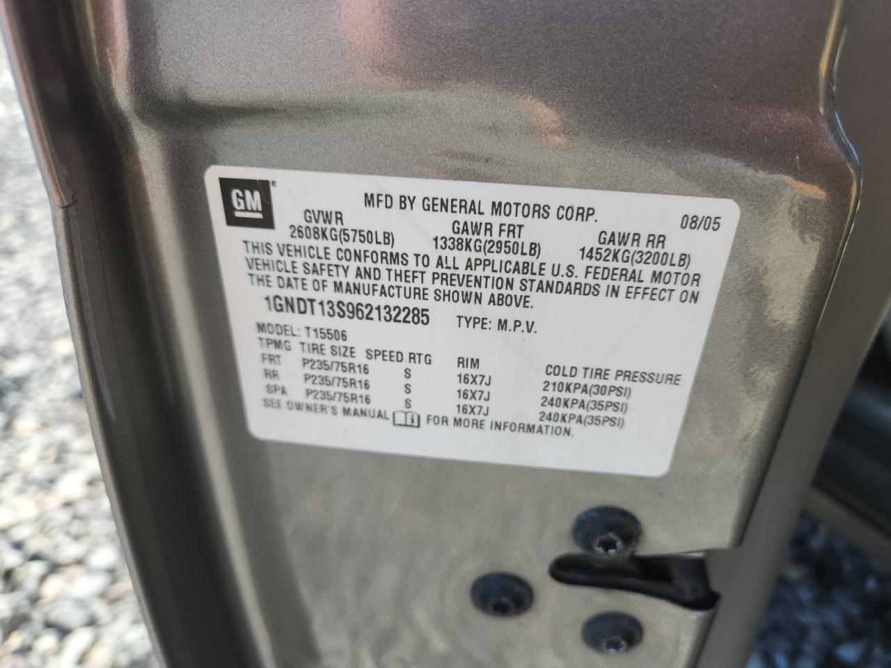 Lot #3291348158 2006 CHEVROLET TRAILBLAZE