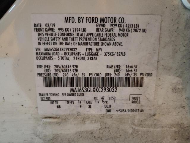 2019 FORD ECOSPORT SE #3304499576