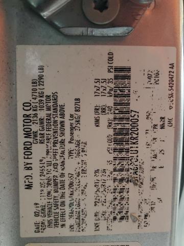 2019 FORD FUSION SE - 3FA6P0LU1KR200057