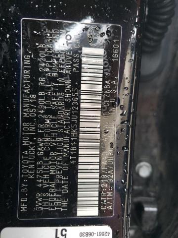 2018 TOYOTA CAMRY L 4T1B11HK5JU123655