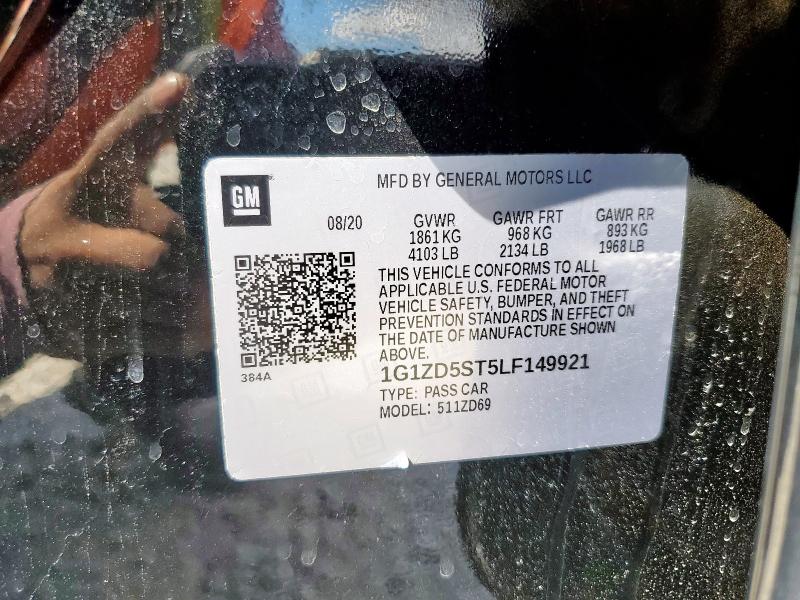 2020 CHEVROLET MALIBU LT - 1G1ZD5ST5LF149921