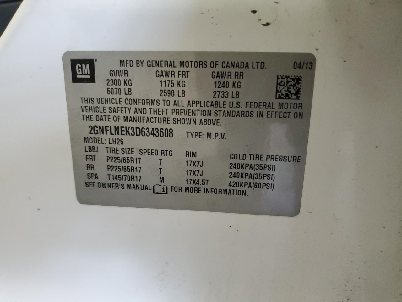 CHEVROLET EQUINOX LT