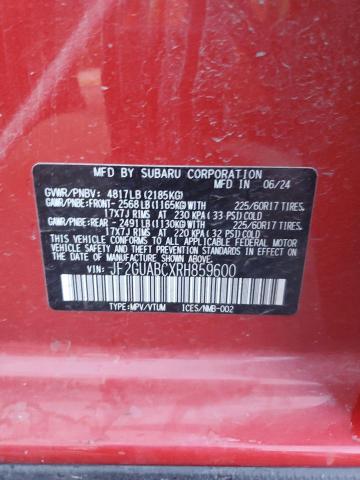 2024 SUBARU CROSSTREK - JF2GUABCXRH859600