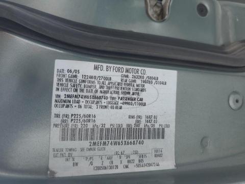 2005 MERCURY GRAND MARQ #3280414285