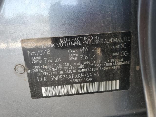 2019 HYUNDAI SONATA SE 5NPE24AFXKH754166