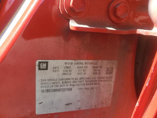 2017 CHEVROLET CRUZE LT #3285695702