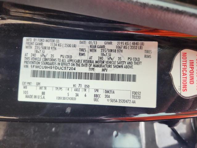 2013 FORD ESCAPE SEL - 1FMCU9H91DUC57204