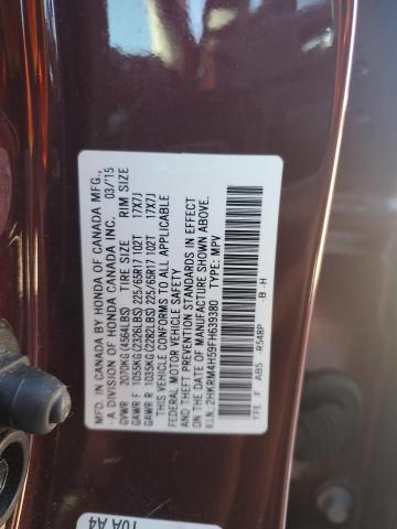 2015 HONDA CR-V EX - 2HKRM4H59FH639380