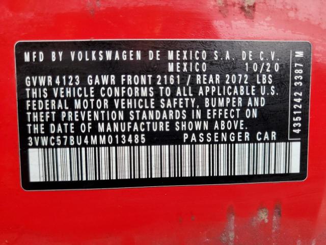 2021 VOLKSWAGEN JETTA S 3VWC57BU4MM013485