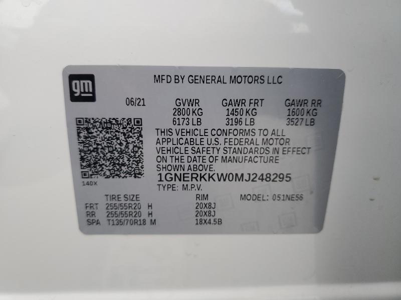 2021 CHEVROLET TRAVERSE P #3275794541