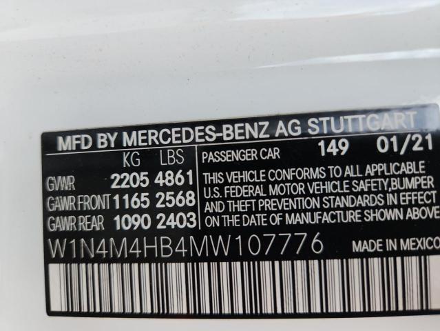 2021 MERCEDES-BENZ GLB 250 4M - W1N4M4HB4MW107776