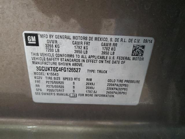 2015 CHEVROLET SILVERADO K1500 HIGH COUNTRY #3297123542