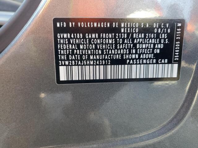 2017 VOLKSWAGEN JETTA S #3304652005