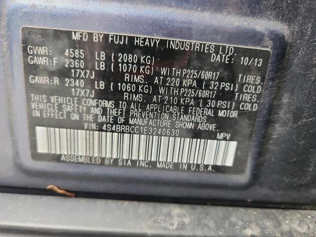 2014 SUBARU OUTBACK 2. - 4S4BRBCC1E3240630