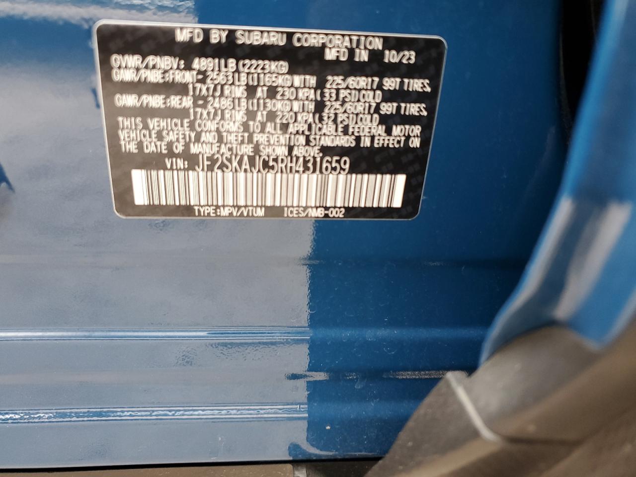 SUBARU FORESTER WILDERNESS