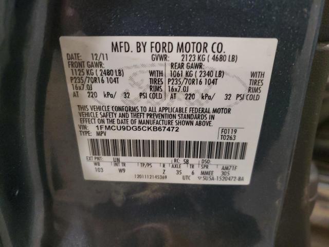 2012 FORD ESCAPE XLT #3283962799