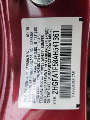 2010 HONDA CIVIC LX - 2HGFA1F58AH541361