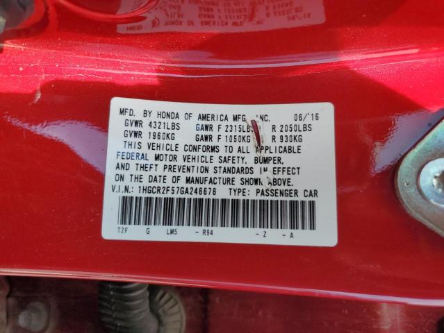 2016 HONDA ACCORD SPORT 1HGCR2F57GA246678