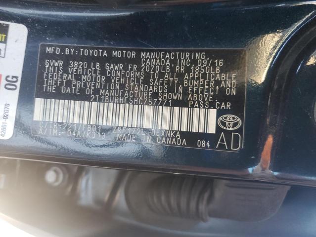 2017 TOYOTA COROLLA L #3297077488
