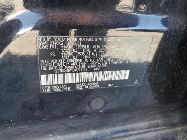 2011 TOYOTA RAV4 LIMIT - 2T3DK4DV1BW051126