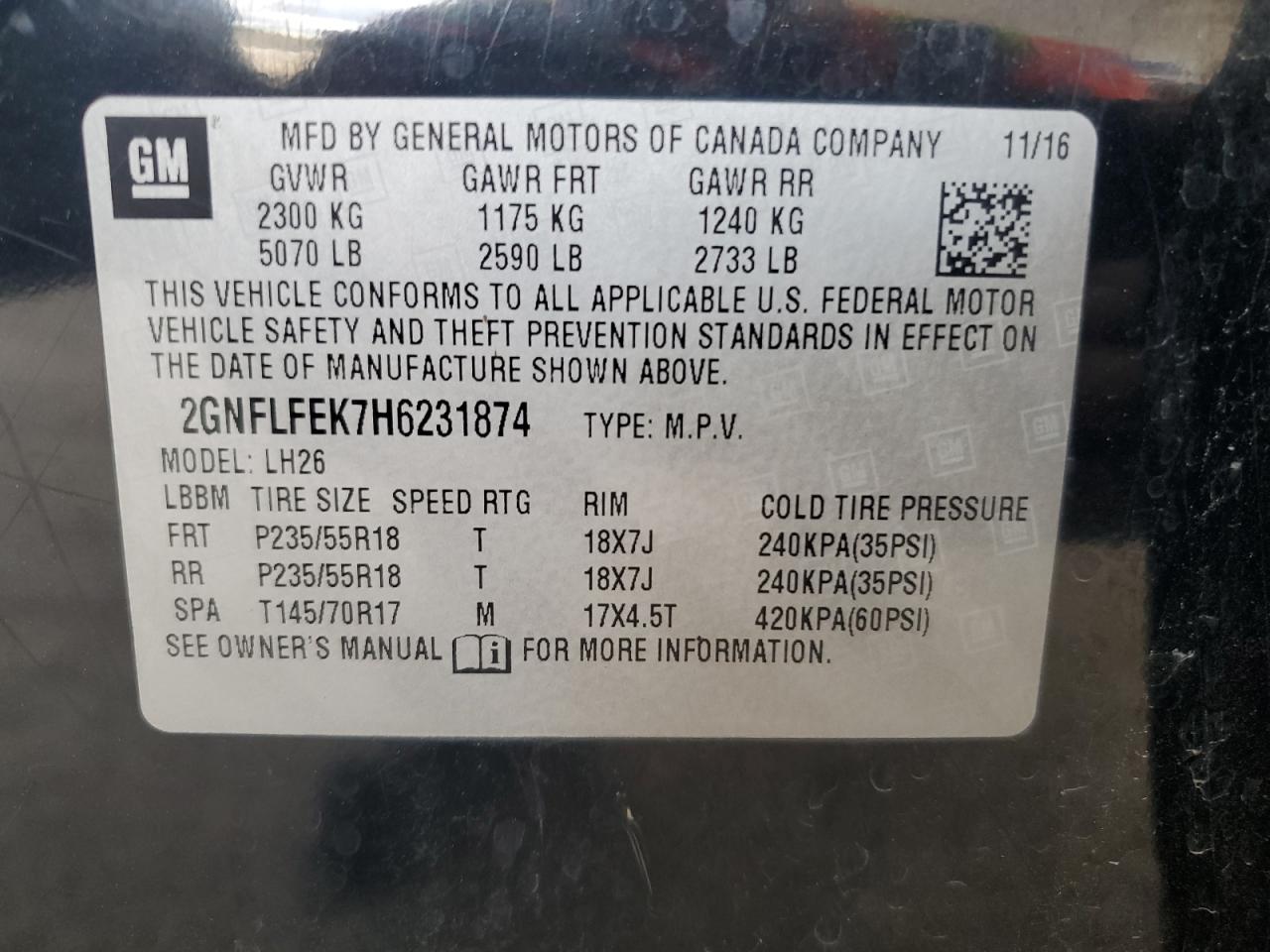 CHEVROLET EQUINOX LT