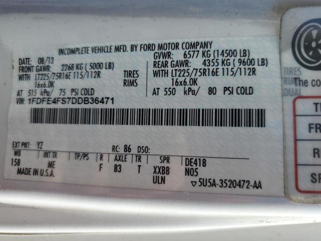 2013 FORD E450 BUS #3291230982