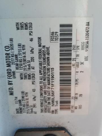 2015 FORD TRANSIT CO #3286507165