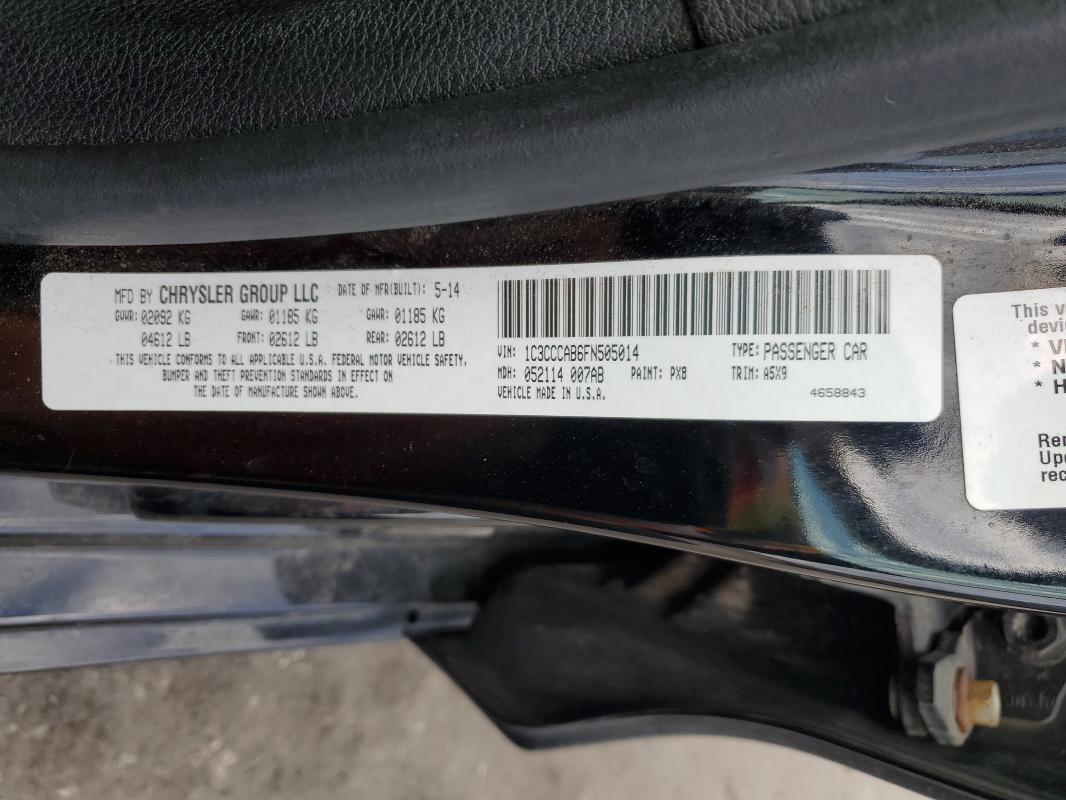 2015 CHRYSLER 200 LIMITE #3291507935