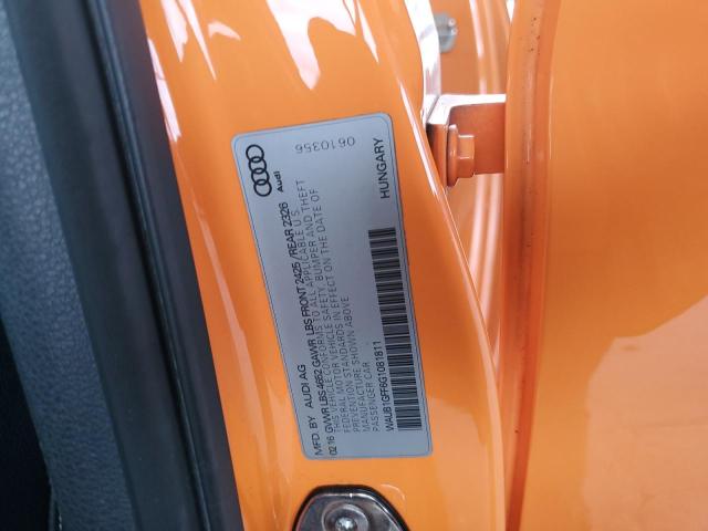 2016 AUDI S3 PREMIUM PLUS WAUB1GFF6G1081811