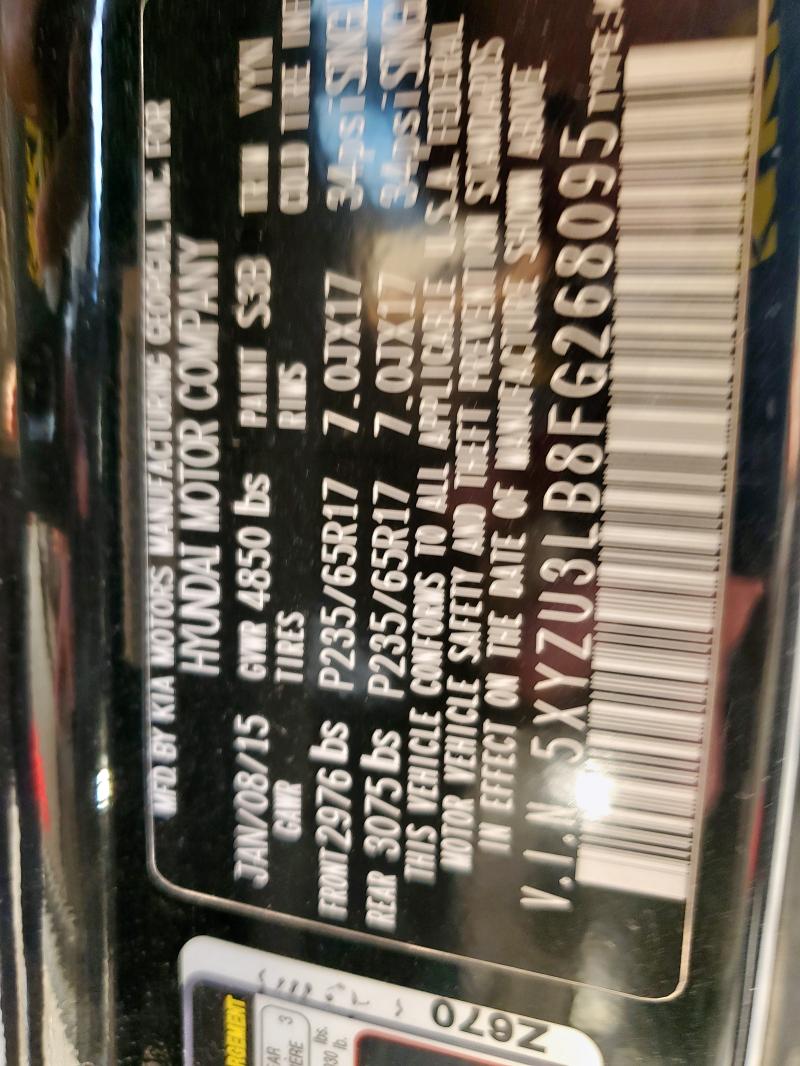 2015 HYUNDAI SANTA FE S - 5XYZU3LB8FG268095