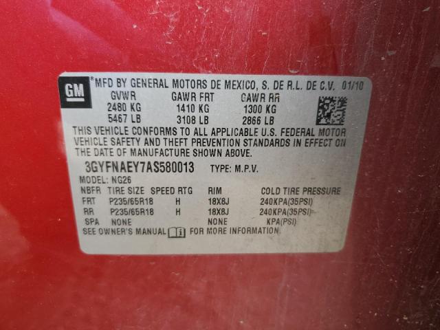 2010 CADILLAC SRX LUXURY #3302742004