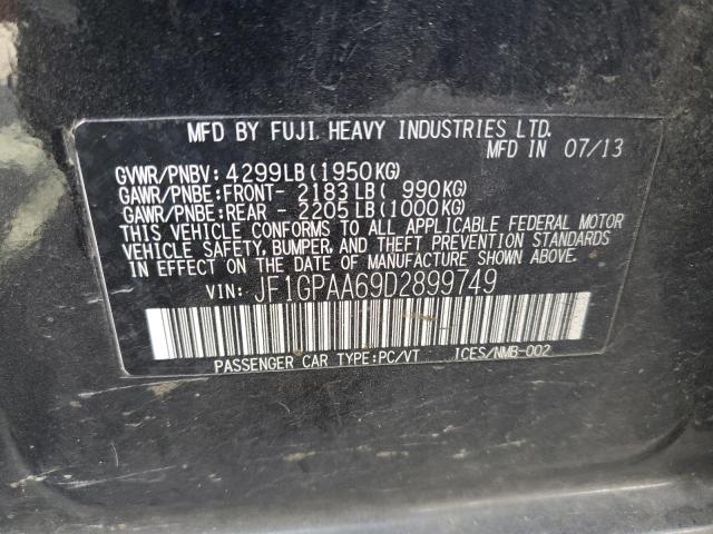 2013 SUBARU IMPREZA - JF1GPAA69D2899749