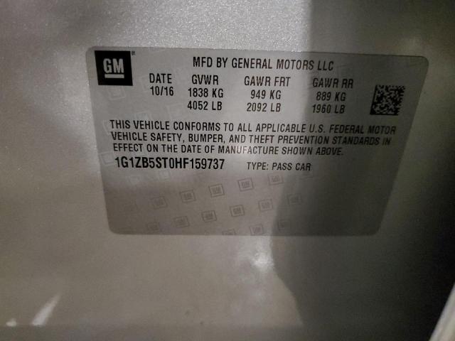 2017 CHEVROLET MALIBU LS 1G1ZB5ST0HF159737