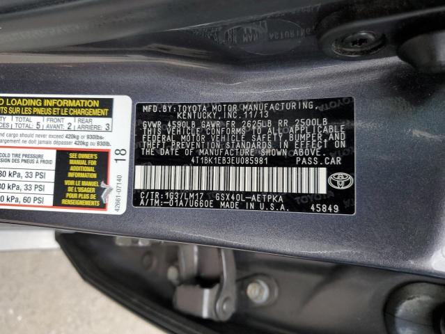 2020 TOYOTA AVALON LIM 4T1BK1EB3EU085981