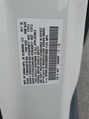 2016 HONDA ODYSSEY EX 5FNRL5H62GB057669