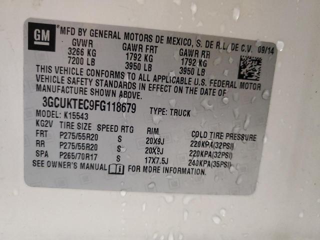 2015 CHEVROLET SILVERADO - 3GCUKTEC9FG118679