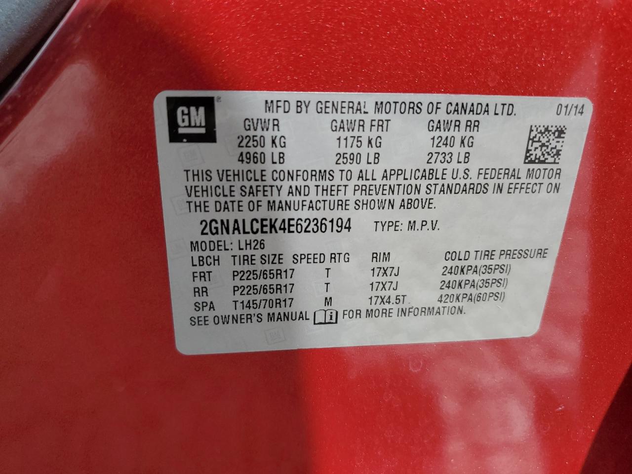 CHEVROLET EQUINOX LT