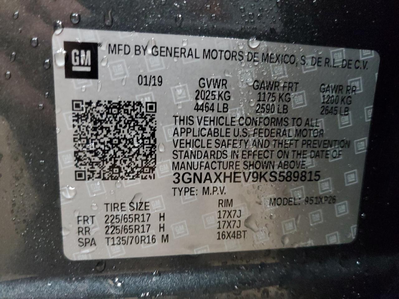 CHEVROLET EQUINOX LS