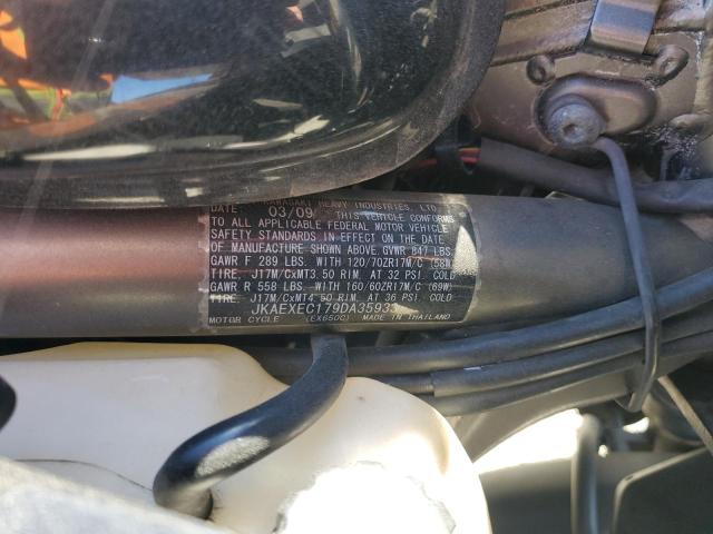 2009 KAWASAKI EX650 C - JKAEXEC179DA35933