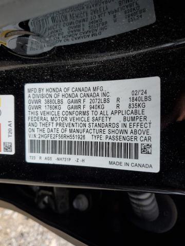 2024 HONDA CIVIC SPOR #3302697027