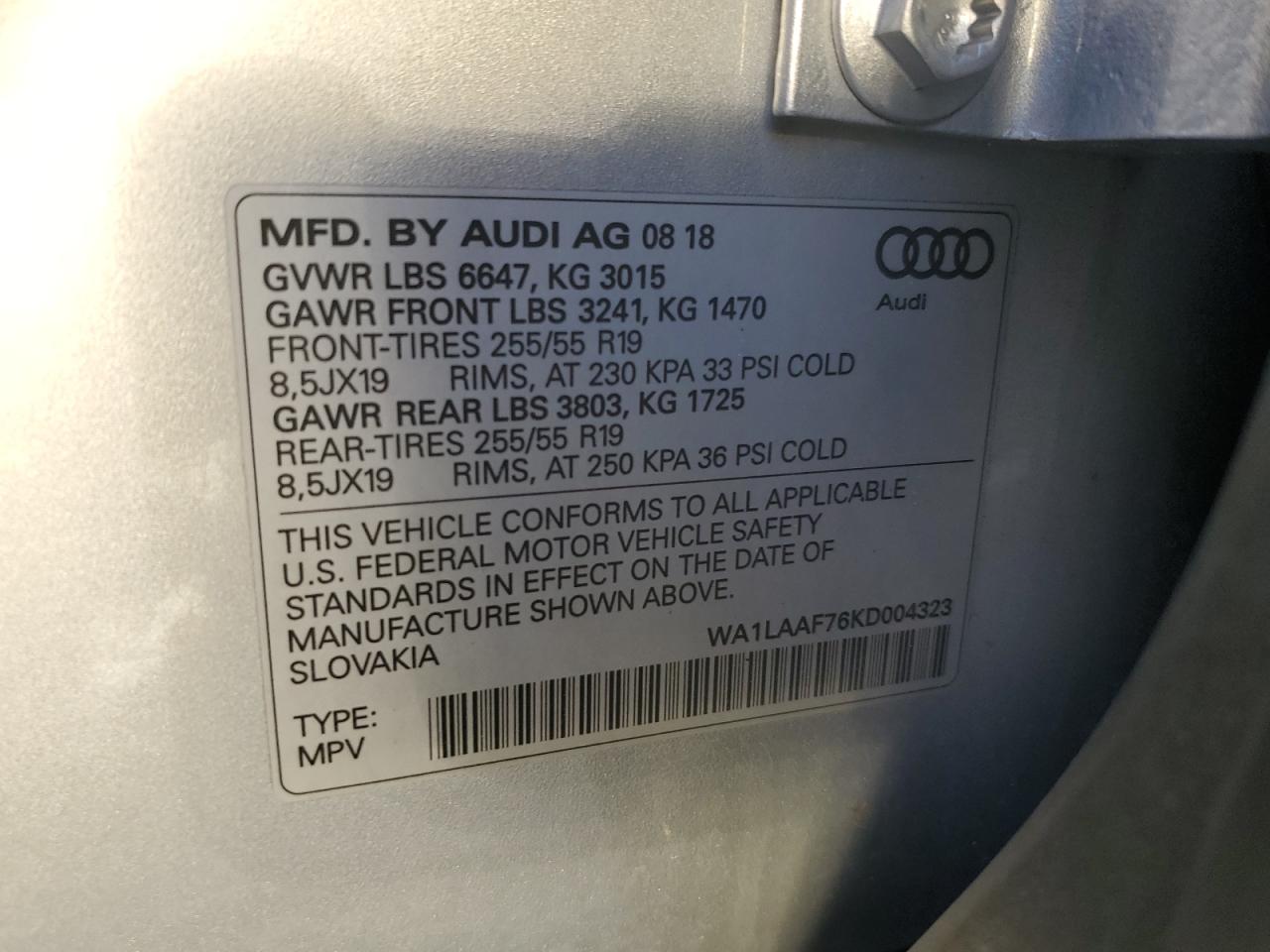AUDI Q7 PREMIUM PLUS