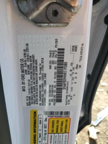 2017 FORD FUSION TIT 3FA6P0D94HR119380