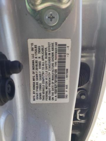 2015 HONDA CIVIC SE 19XFB2F76FE082109