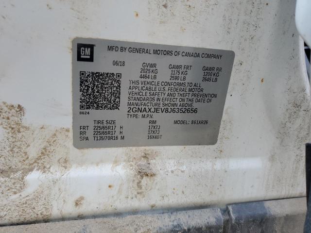 2018 CHEVROLET EQUINOX LT - 2GNAXJEV8J6352656