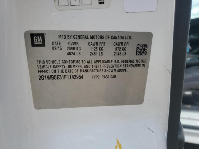 2015 CHEVROLET IMPALA LIM 2G1WB5E31F1143954