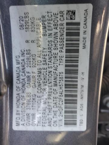 2020 HONDA CIVIC SPOR #3302090118