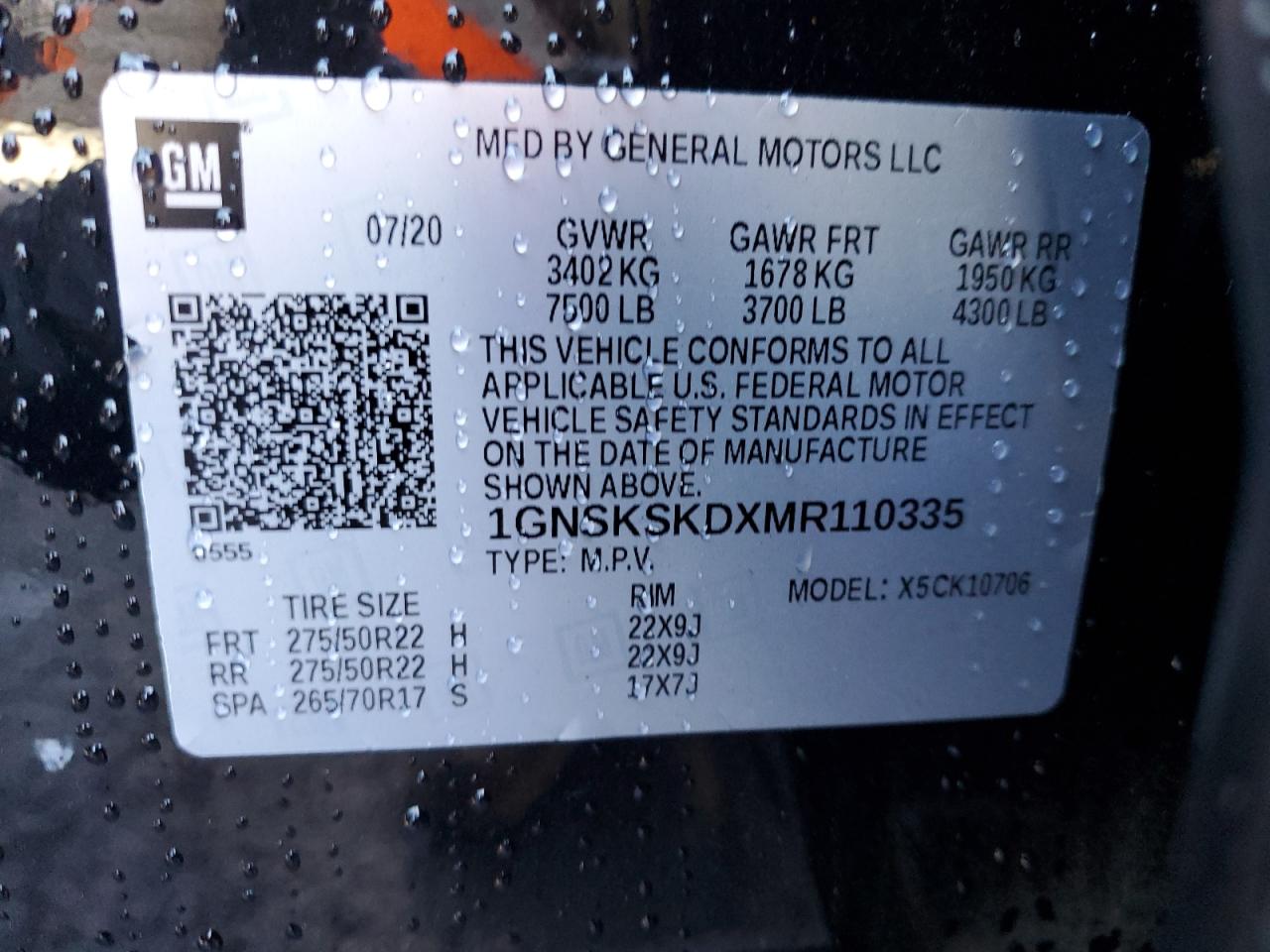 CHEVROLET TAHOE K1500 PREMIER