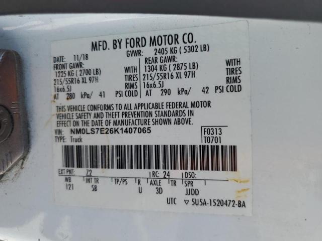 2019 FORD TRANSIT CO #3290202229