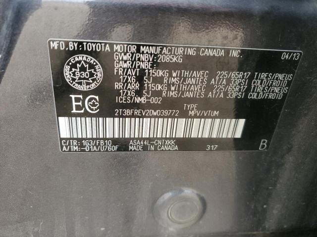 2013 TOYOTA RAV4 LE - 2T3BFREV2DW039772